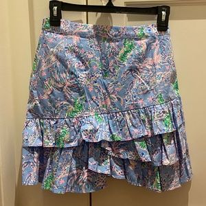 NEW Lily Pulitzer Rosalie Skirt Blue Peri The Turtle, never worn